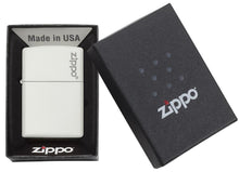 Load image into Gallery viewer, Classic White Matte Zippo Logo