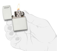 Load image into Gallery viewer, Classic White Matte Zippo Logo