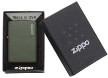 Load image into Gallery viewer, Classic Green Matte Zippo Logo