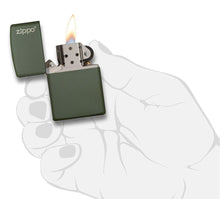 Load image into Gallery viewer, Classic Green Matte Zippo Logo