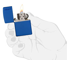 Load image into Gallery viewer, Classic Royal Blue Matte Zippo Logo