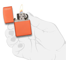Load image into Gallery viewer, Classic Orange Matte Zippo Logo