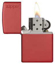Load image into Gallery viewer, Classic Red Matte Zippo Logo