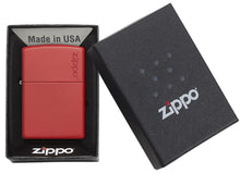 Load image into Gallery viewer, Classic Red Matte Zippo Logo