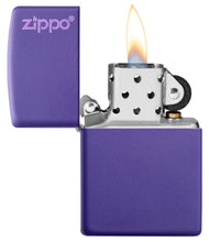 Load image into Gallery viewer, Classic Purple Matte Zippo Logo