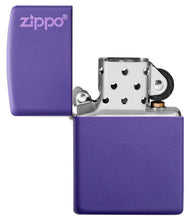 Load image into Gallery viewer, Classic Purple Matte Zippo Logo