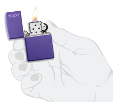 Load image into Gallery viewer, Classic Purple Matte Zippo Logo