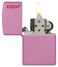Load image into Gallery viewer, Classic Pink Matte Zippo Logo