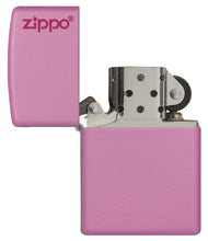 Load image into Gallery viewer, Classic Pink Matte Zippo Logo