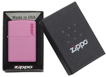 Load image into Gallery viewer, Classic Pink Matte Zippo Logo