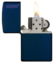 Load image into Gallery viewer, Classic Navy Matte Zippo Logo