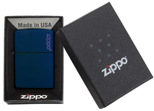 Load image into Gallery viewer, Classic Navy Matte Zippo Logo