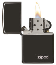Load image into Gallery viewer, Classic High Polish Black Zippo Logo