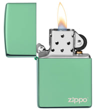 Load image into Gallery viewer, Classic High Polish Green Zippo Logo
