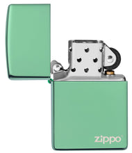 Load image into Gallery viewer, Classic High Polish Green Zippo Logo