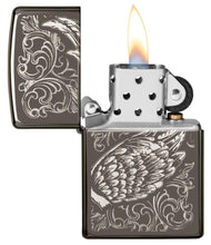 Load image into Gallery viewer, Filigree Flame and Wing Design