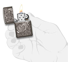 Load image into Gallery viewer, Filigree Flame and Wing Design
