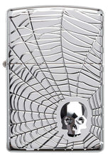 Load image into Gallery viewer, Spider Web Skull Design
