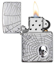 Load image into Gallery viewer, Spider Web Skull Design