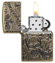 Load image into Gallery viewer, Armor<sup>®</sup> Freedom Skull Antique Brass