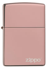 Load image into Gallery viewer, Classic High Polish Rose Gold Zippo Logo