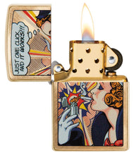 Load image into Gallery viewer, Brass Windy Pop Art Design