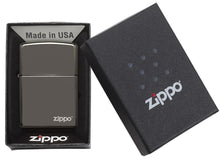 Load image into Gallery viewer, Classic Black Ice&lt;sup&gt;®&lt;/sup&gt; Zippo Logo
