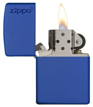 Load image into Gallery viewer, Classic Royal Blue Matte Zippo Logo
