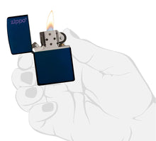 Load image into Gallery viewer, Classic Navy Matte Zippo Logo
