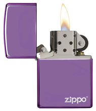 Load image into Gallery viewer, Classic High Polish Purple Zippo Logo
