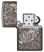 Load image into Gallery viewer, Filigree Flame and Wing Design
