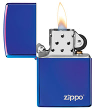 Load image into Gallery viewer, Classic High Polish Indigo Zippo Logo
