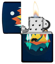 Load image into Gallery viewer, Geometric Bear and Mountains Design
